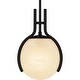 preview thumbnail 4 of 4, Matte Black One Light Pendant from the Quoizel Pendant Collection
