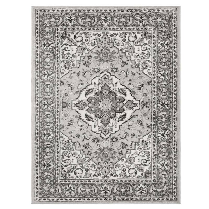 Superior Traditional Oriental Floral Medallion Indoor Area Rug