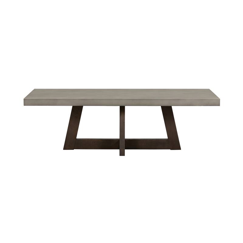Elodie Grey Concrete and Dark Grey Oak Rectangle Coffee Table