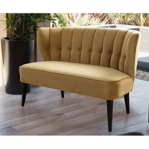 Becca Performance Fabric Channel Tufted Settee by Jennifer Taylor Home