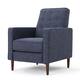 Mervynn Mid-Century Modern Button Tufted Fabric Recliner by Christopher Knight Home