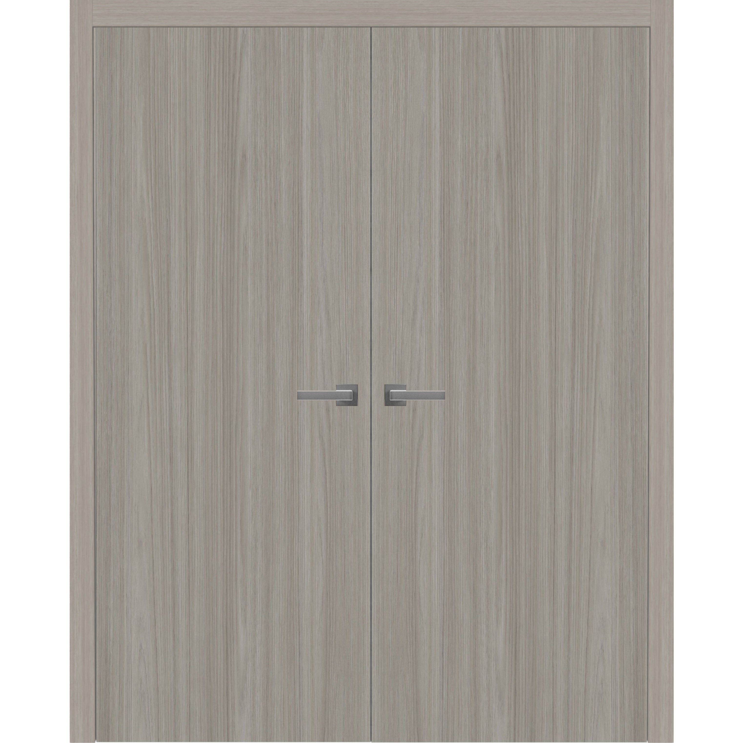 SartoDoors Basic 3001 | Interior French Doors Double French Door | Solid Wood | 36x80, Oak Bedroom Door Bathroom Door