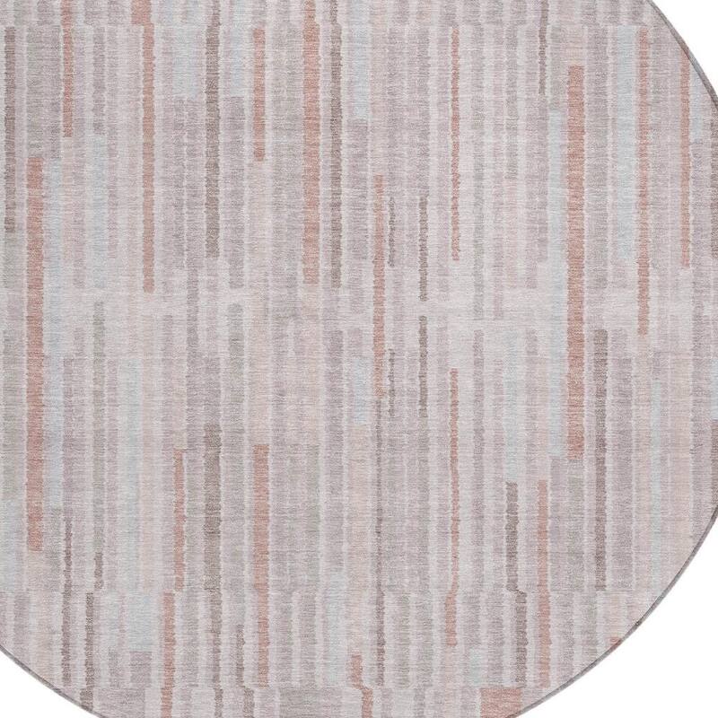 HomeRoots Striped Transitional Rectangle Outdoor Rug