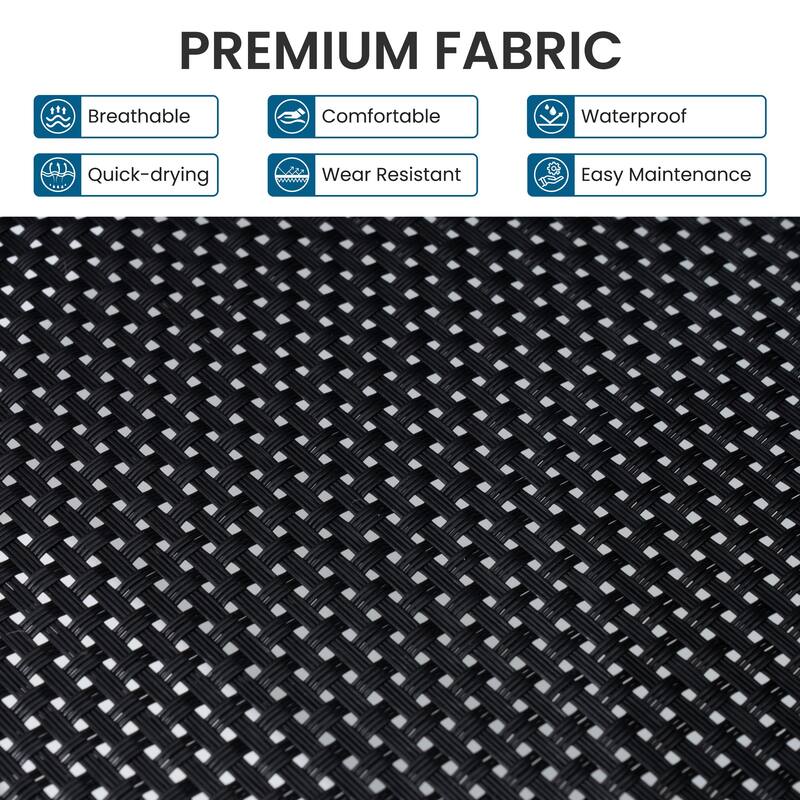 9/11-Piece Outdoor Patio Dining Set Aluminum Dining Table and Chairs w/10 ft Market Umbrella and Base