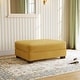 preview thumbnail 3 of 56, Modern Corduroy Fabric Oversized Accent Ottoman Orange
