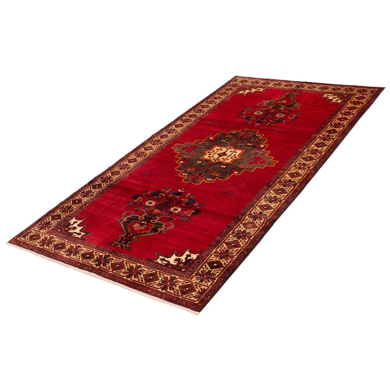 ECARPETGALLERY Hand-knotted Konya Anatolian Red Wool Rug - 5'6 x 10'11