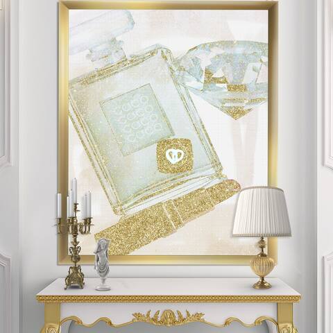 Designart "Chic Nr 5 Paris Parfum III" Fashion Framed Art Print