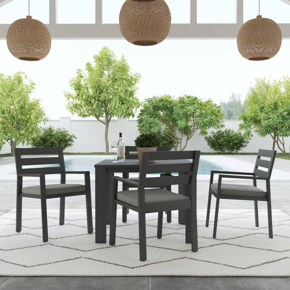 Homestyles Grayton Outdoor 5-Piece Dining Set - 38" x 29" x 38"
