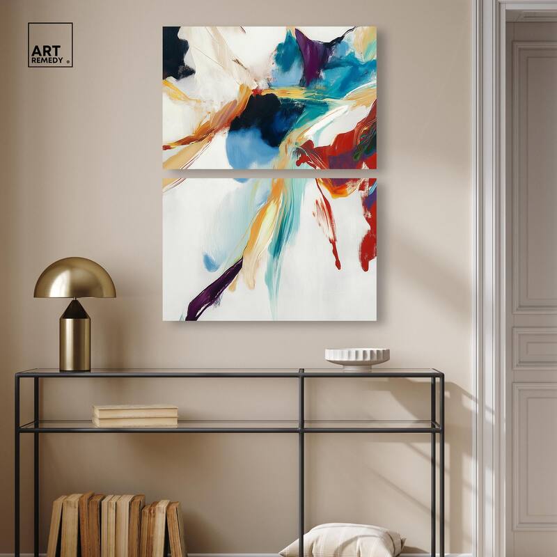 Vibrant Palette II Canvas Set of 2 by Art Remedy, Gallery Wrapped