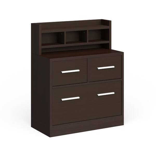 Shop Porch Den Greene File Cabinet Work Station On Sale Overstock 22751600 Cappuccino
