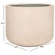 preview thumbnail 11 of 25, SAFAVIEH Outdoor Lucca Cement Ficonstone Planter Pot - 23"W x 23"D x 18"H Beige