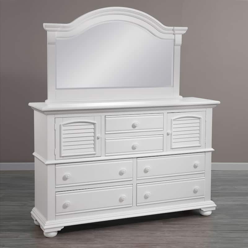 Beachcrest Eggshell White Wood Dresser