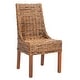 preview thumbnail 9 of 8, SAFAVIEH St. Thomas Wicker Brown Sloping Arm Chair (Set of 2) - 20" x 24" x 39"