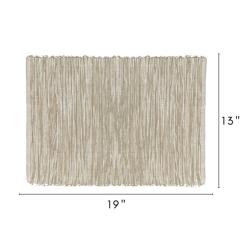 Fabstyles Shadows Cotton Placemats Set of 4 - 13x19