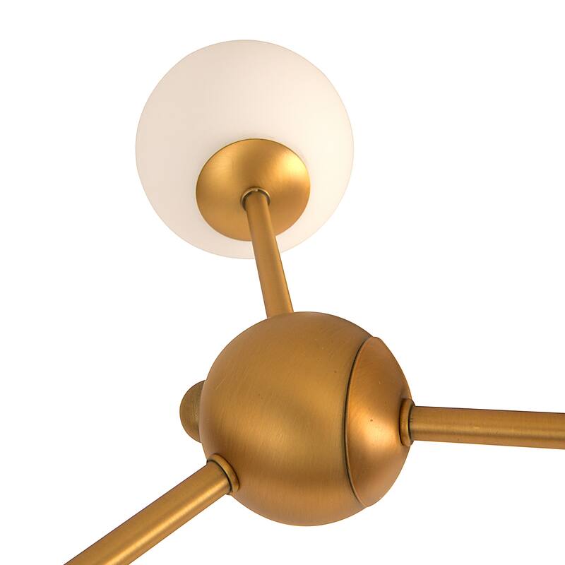 Sputnik Opal Glass Chandelier