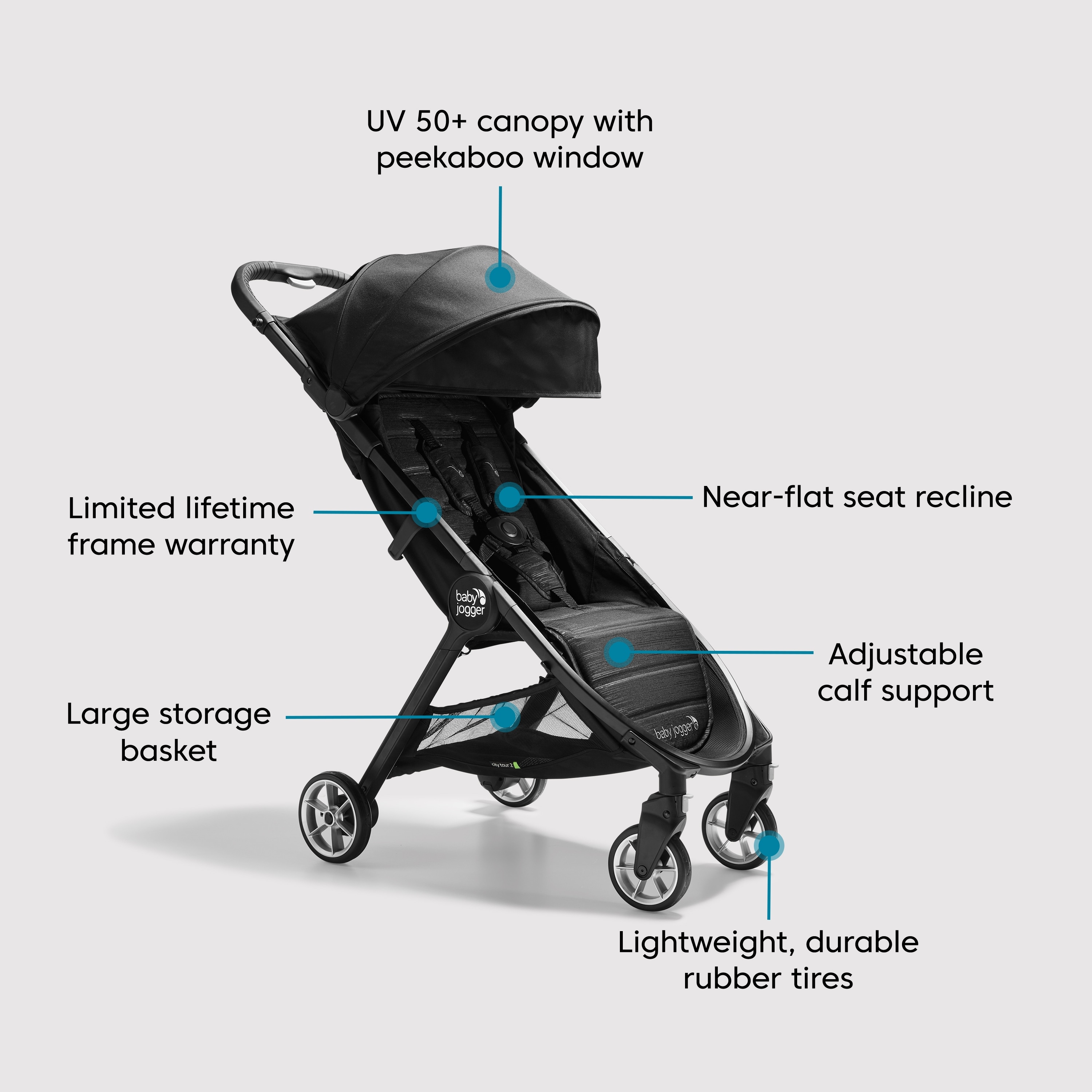 Baby Jogger City Tour 2 Ultra Compact Travel Stroller Jet N A Bed Bath Beyond 39678819