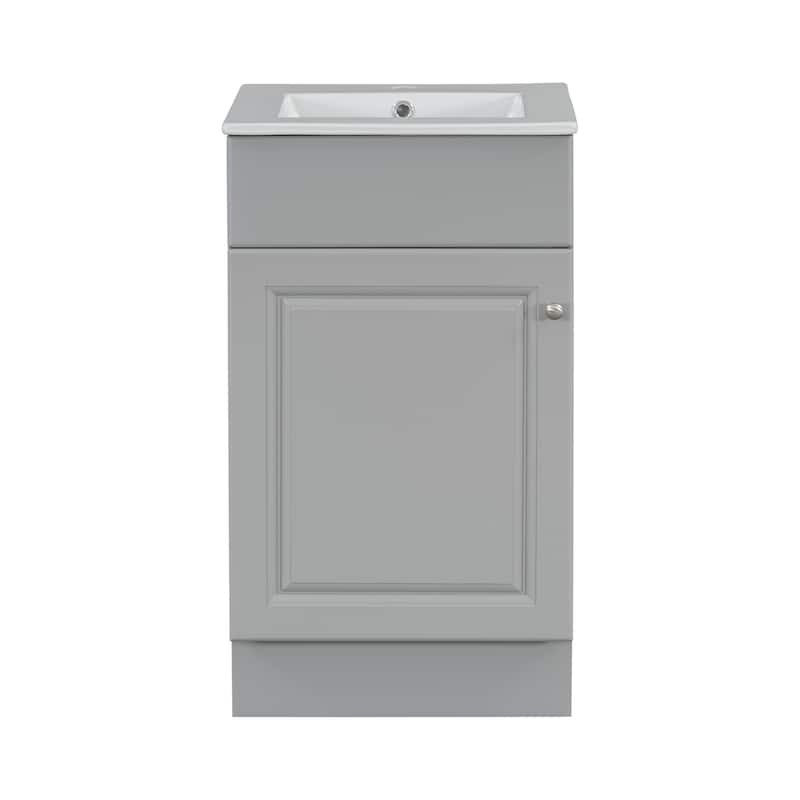 Christopher Knight Home - Ethan 18" Bathroom MDF Vanity with Sink and Storage Cabinet