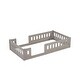 preview thumbnail 25 of 24, Wood Twin Size Floor Bed Toddler Bed Cribs with Surrounded Fences and Small Opening, Curved Design Protects Baby Kids Safe