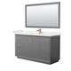 Option Dark Gray, Bronze Trim,Carrara Cultured Marble Top
