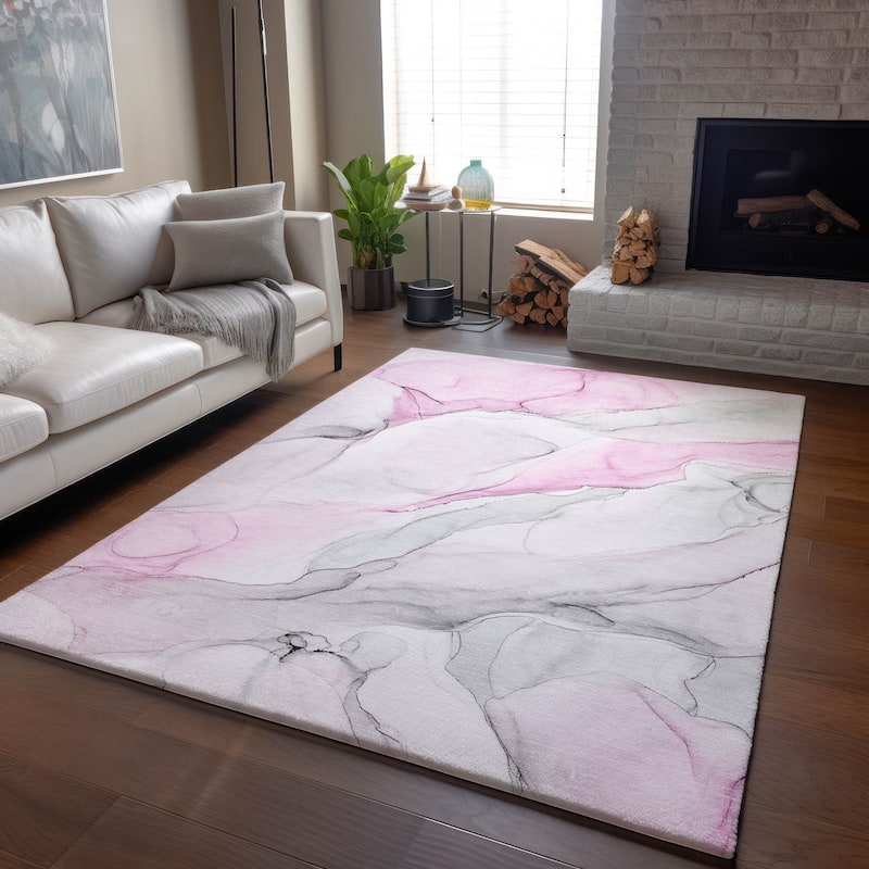 Premium Washable Super Soft Modern Watercolor Mayfield Rug