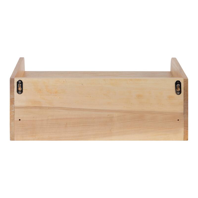 Kate and Laurel Kitt Premium Sold Wood Floating Shelf Side Table