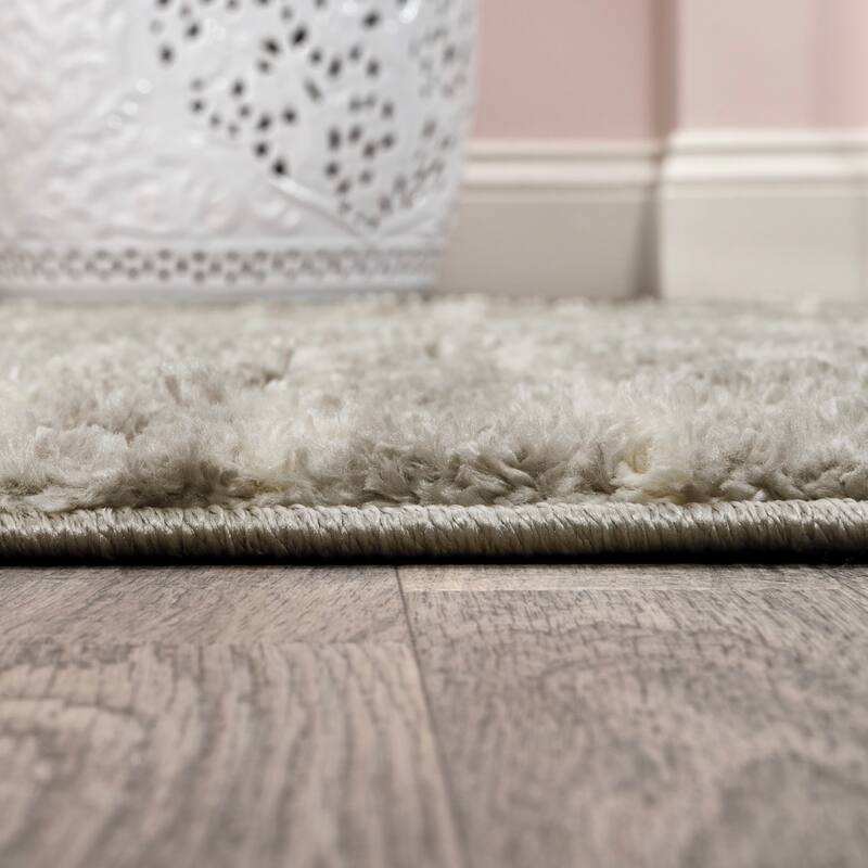 JONATHAN Y Elm Abstract Stripe Geometric Shag Area Rug