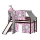 preview thumbnail 21 of 117, JACKPOT Prince & Princess Low Loft Twin Bed, Ladder Slide Tent & Tower