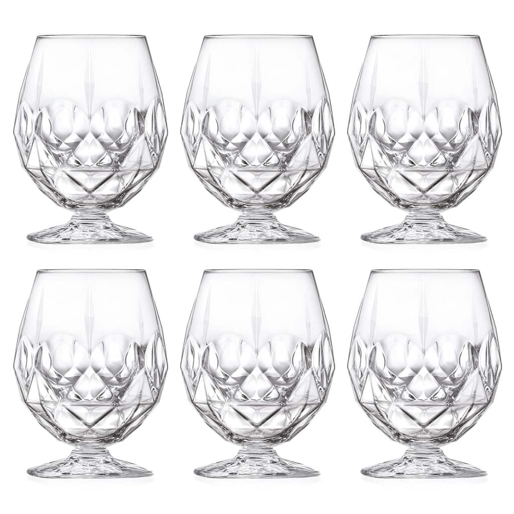 Majestic Gifts Inc. Glass Stemmed Sherry/ Brandy Goblets-18oz-Set/6 - 5"