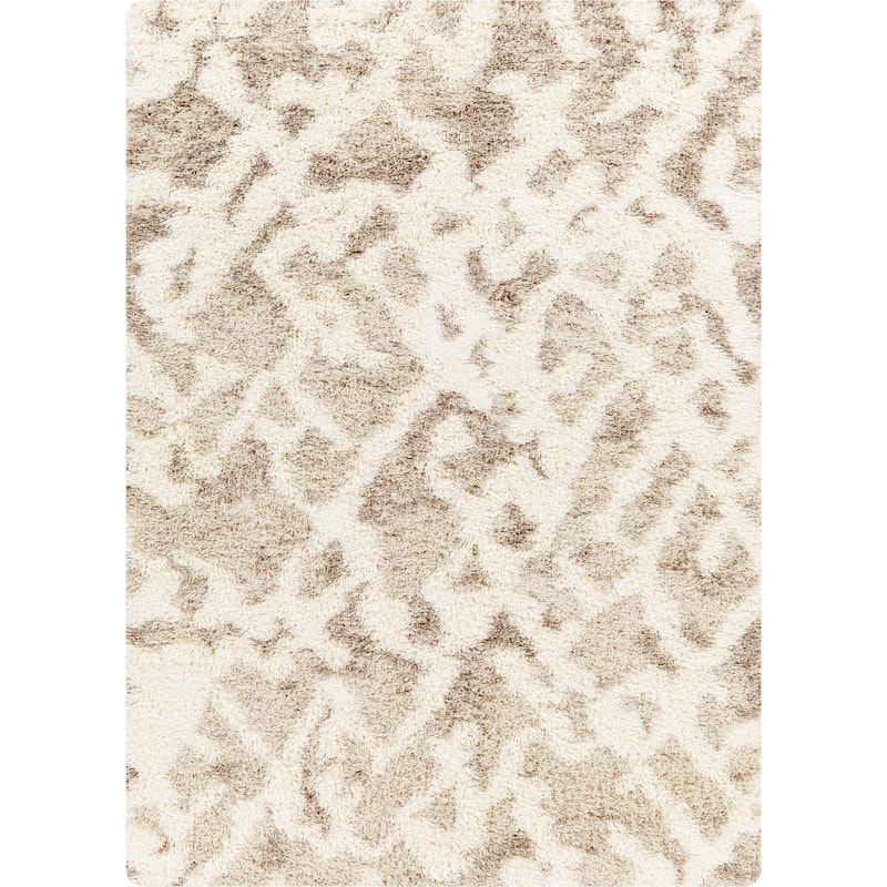 Livabliss Shahida Abstract Geometric Plush Area Rug