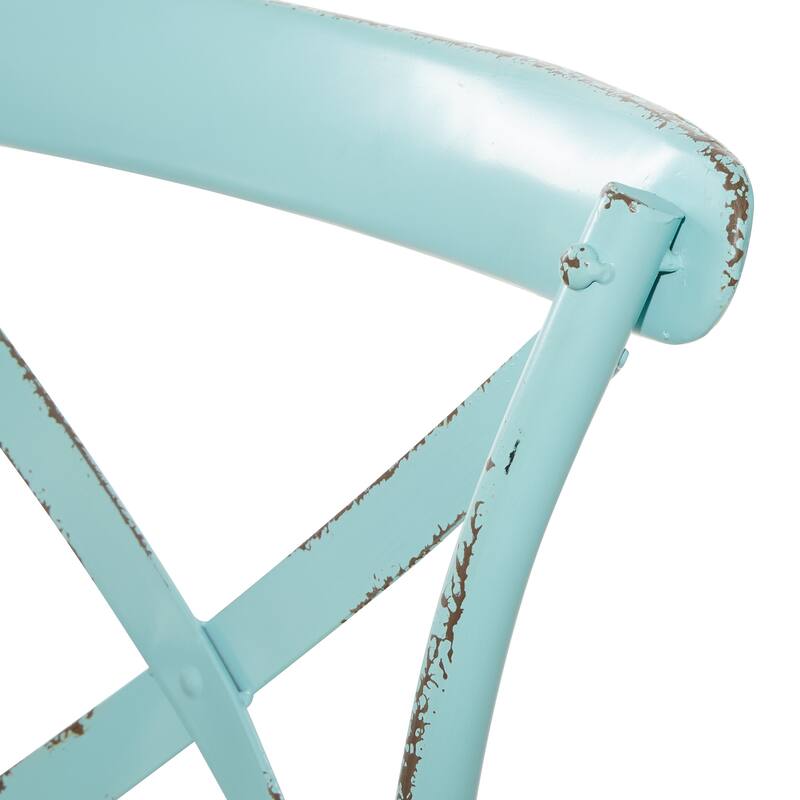 Metal Farmhouse Dining Chair (Set of 2) - 20 x 20 x 35