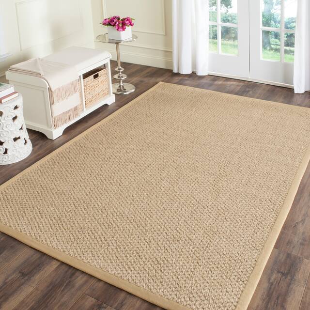 SAFAVIEH Giesela Natural Fiber Chunky Solid Color Sisal Area Rug - 5' x 8' - Maize