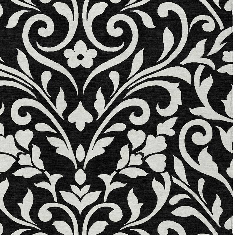 HomeRoots Floral Transitional Rectangle Outdoor Rug