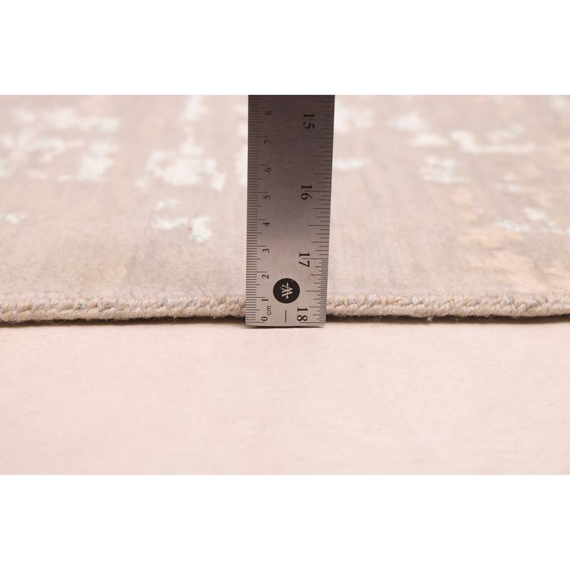 ECARPETGALLERY Hand-knotted Legacy Taupe Silk, Wool Rug - 8'9 x 12'0