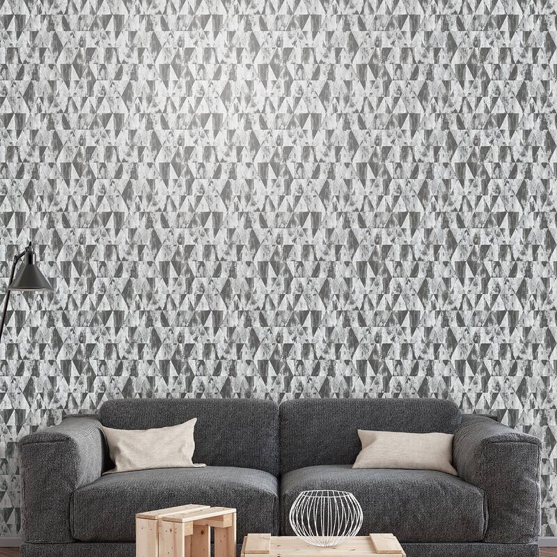Galerie Wallcoverings Grunge Rusty Triangles Non-woven Matte Wallpaper Roll
