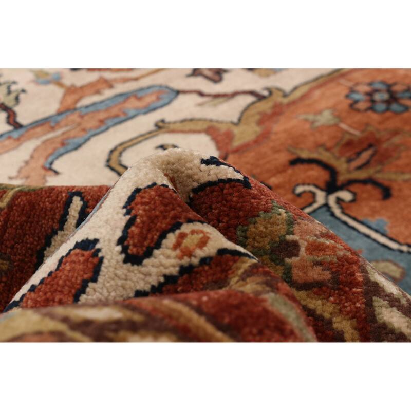 ECARPETGALLERY Hand-knotted Jules Sultane Navy Wool Rug - 11'9 x 14'10
