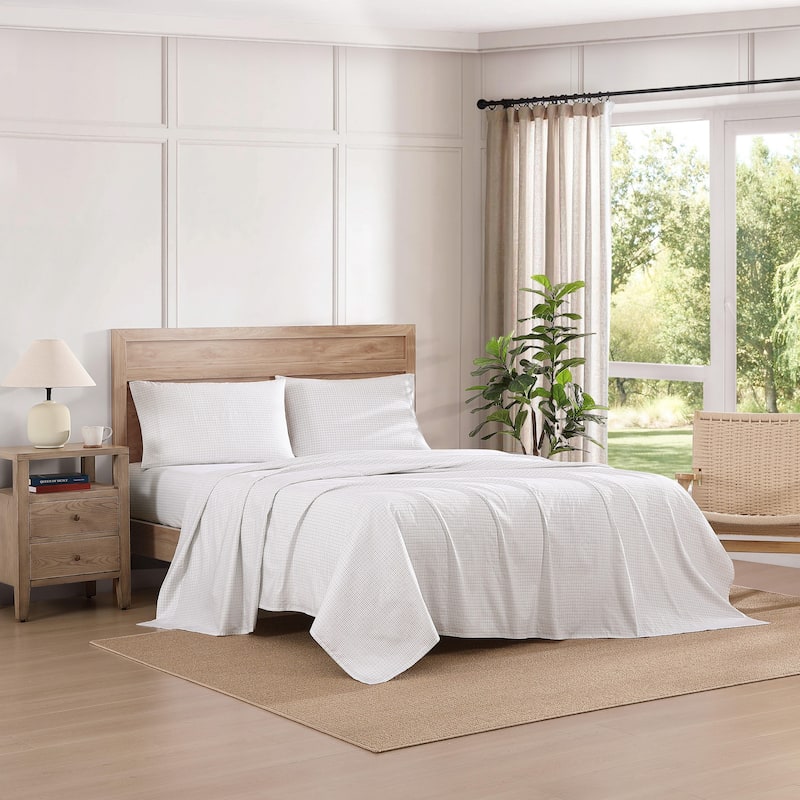 Tommy Hilfiger Printed Cotton Percale Sheet Set