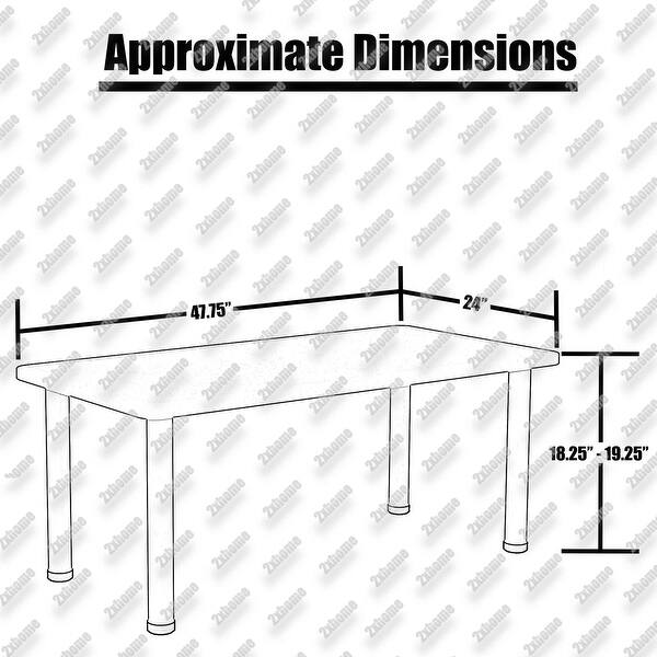 Shop 2xhome Adjustable Height Kids Plastic Activity Table Metal