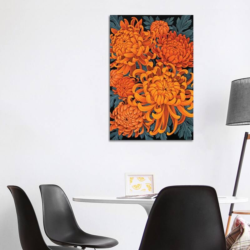 iCanvas "Chrysanthemums" by Vasilisa Romanenko Canvas Print - 40x26x1.5