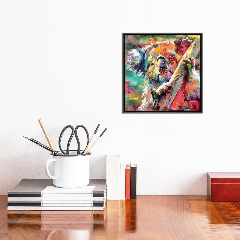 iCanvas "Curious Koala" by Jos Coufreur Framed
