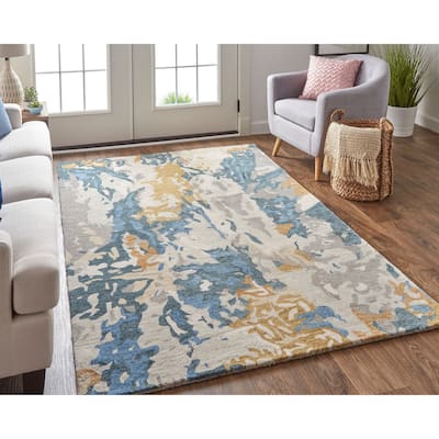 Grand Bazaar Calista Hand Tufted Abstract Modern Area Rug