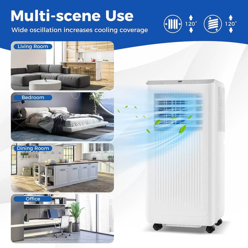 Gymax 8000 BTU Portable Air Conditioner 3 in 1 AC Unit Fan &