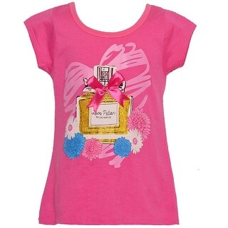 Shop Mini Moca Little Girls Hot Pink Love Potion Bow Floral