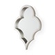 preview thumbnail 1 of 8, Geneva Silver Wood Frame Moroccan Inspired Mirror - 23" x 34"