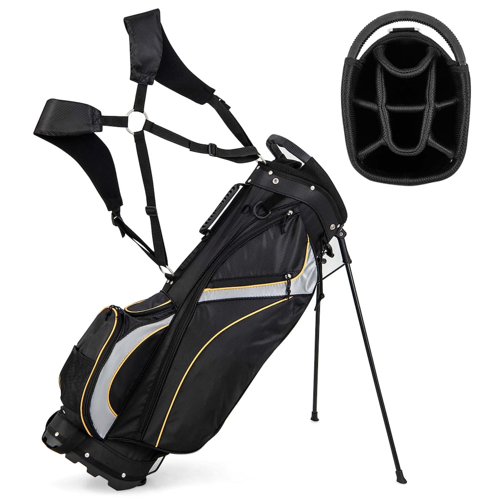 Costway Golf Stand Bag Portable Lightweight Golf Carry Club Bag w/ - See Details