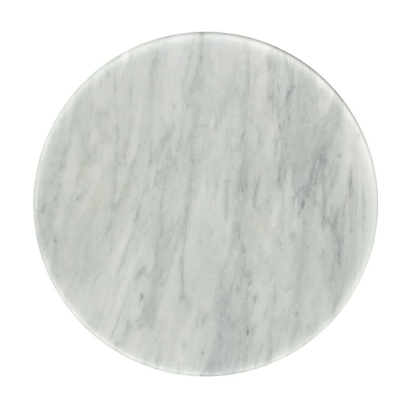 Aubrey Faux Marble Coffee Table - Faux Marble Top / Walnut Base