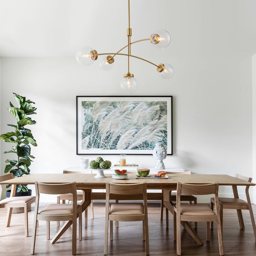 Asymmetrical modern chandelier top
