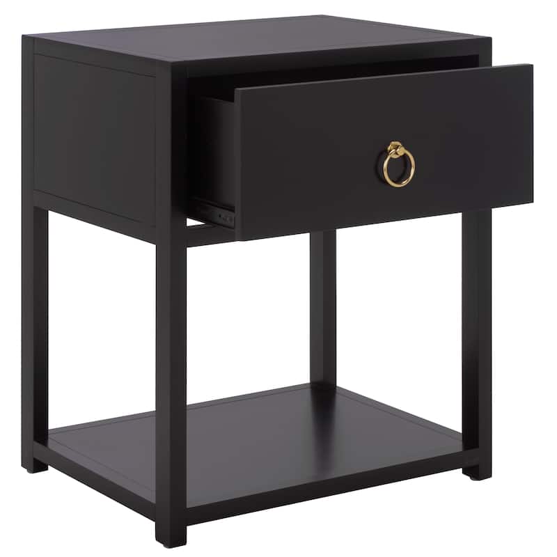 SAFAVIEH Maci 1-Drawer 1-Shelf Accent Table Nightstand
