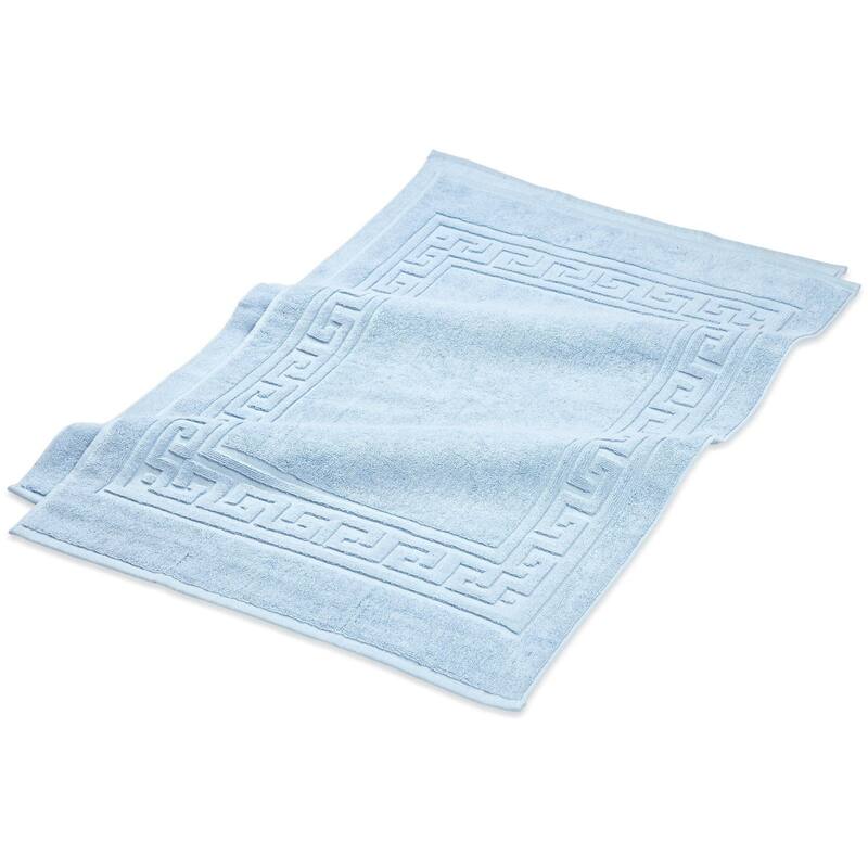 Superior Plush & Absorbent 900 GSM Cotton Bath Mat - (Set of 2) - Light Blue