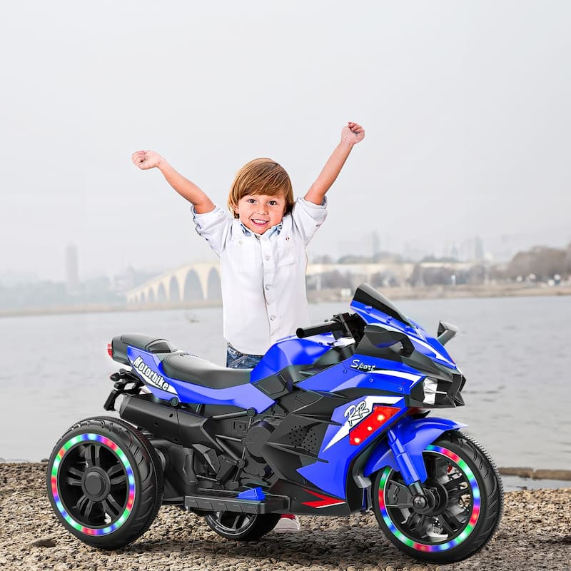 12V Kids Ride on Motorcycle, Electric Kids Motorcycle, Battery Powered Motorcycle for 3-6 Years Old