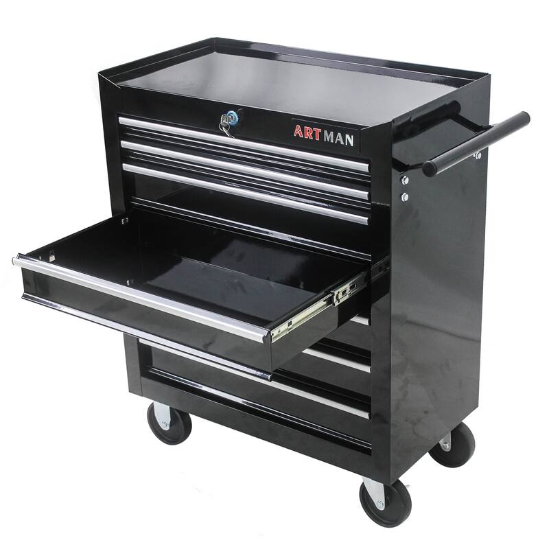 7 Drawers Multifunctional Tool Cart with Wheels